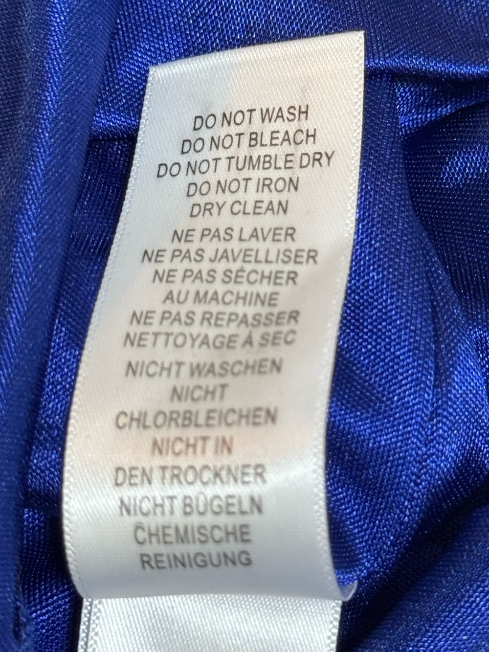 Adrianna Papell Cobalt Roll Neck Sheath Dress V Back Wedding Career Gala Size 10 - Picture 11 of 14